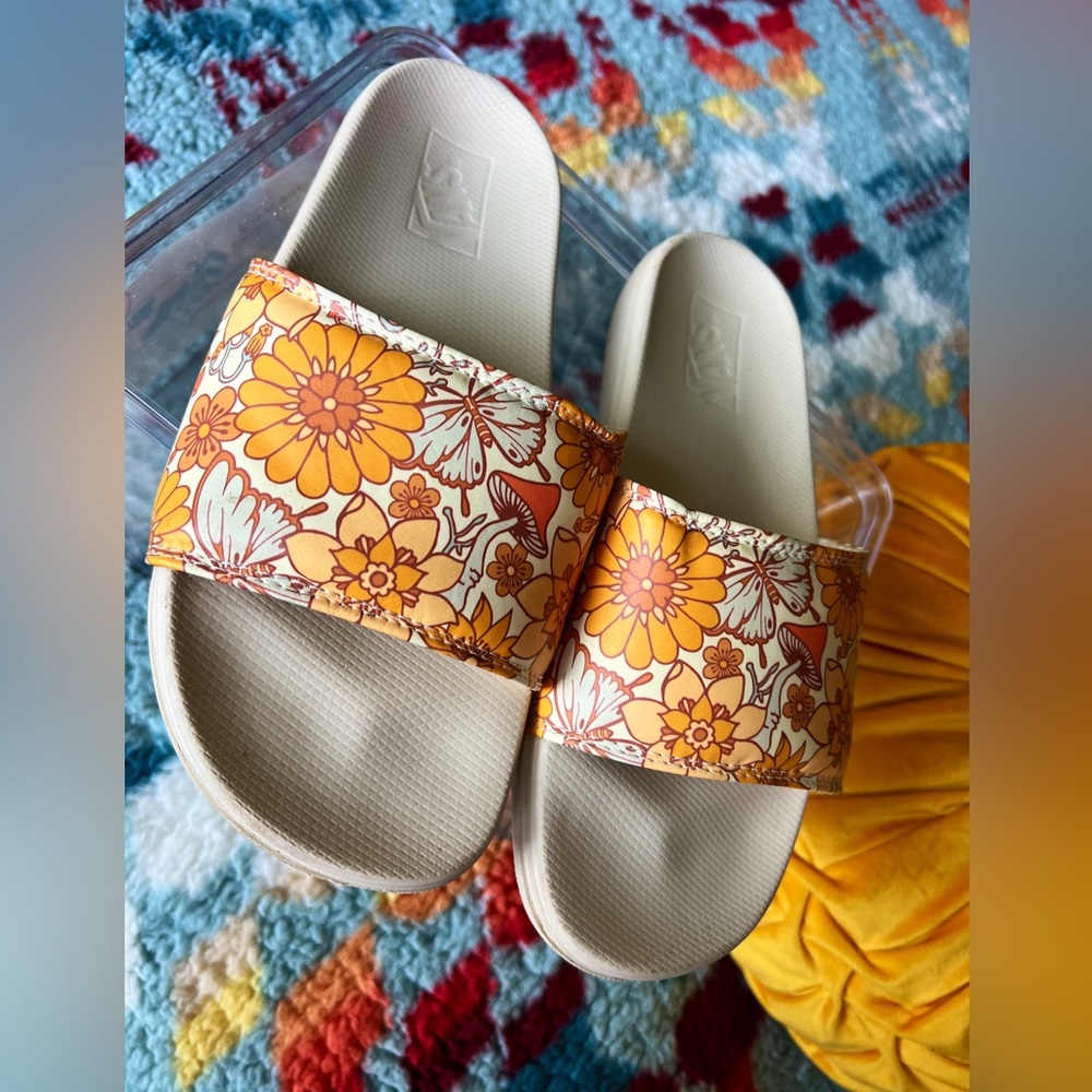 Vans La Costa Slide On Trippy Mushroom Print